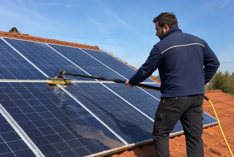 Nettoyage et entretien de panneaux solaires à Saint-Paul-Cap-de-Joux